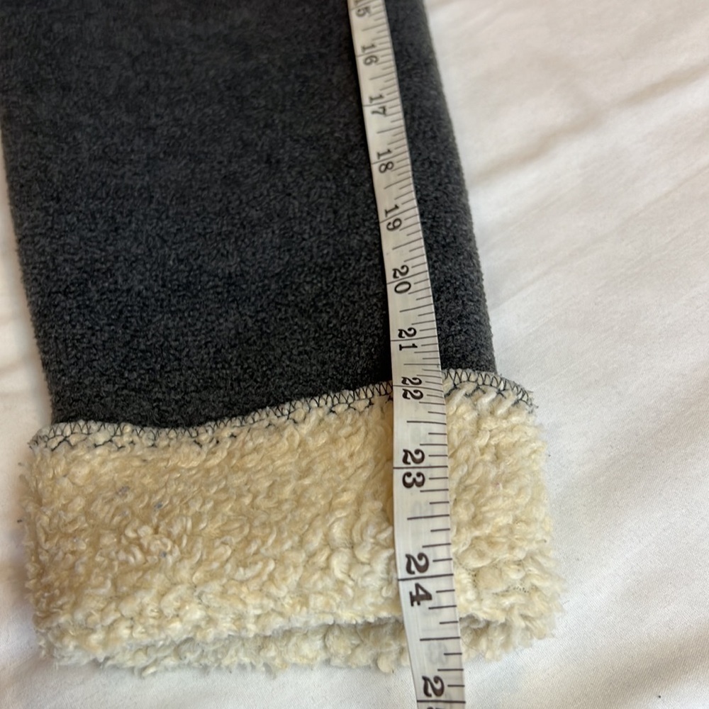 𝅺ALPS fleece Sherpa lined button up coat Grey Size medium - Picture 9 of 11